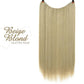 💕Haarverlängerung Unsichtbar Haarteil Extensions Haarverdichtung (55.8CM)