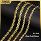 Mehrlagige Gold-Twist-Seil-Halskette