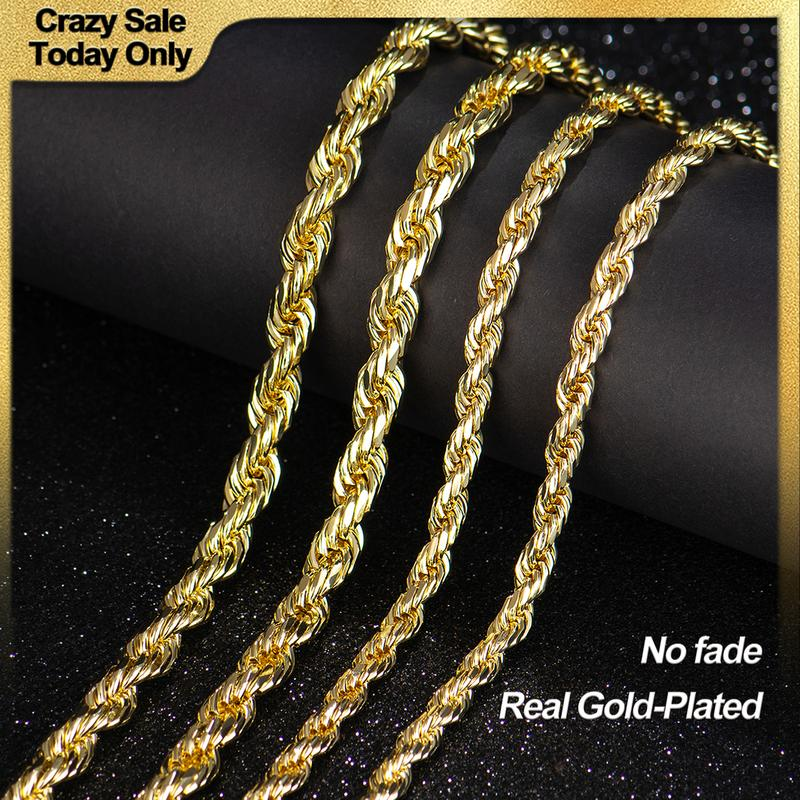 Mehrlagige Gold-Twist-Seil-Halskette