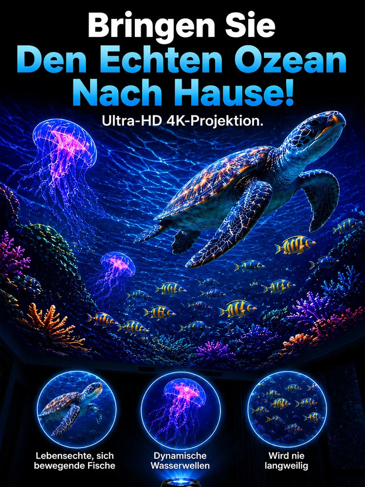 Galaxy-Projektorlampe mit Sternscheiben