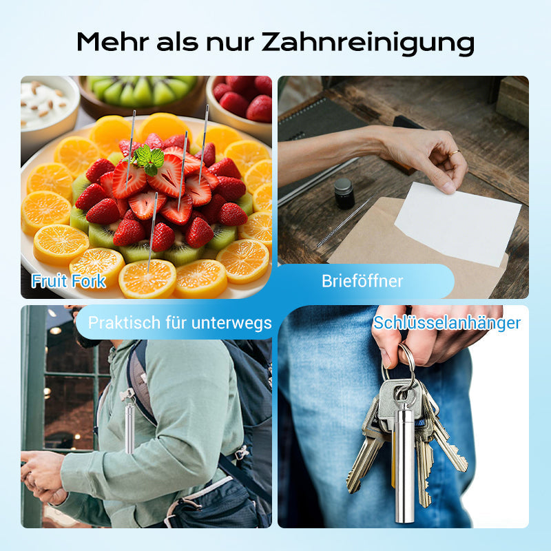 ⚡ Edelstahl Zahnstocher Set | Hygienisch & Langlebig 🦷✅