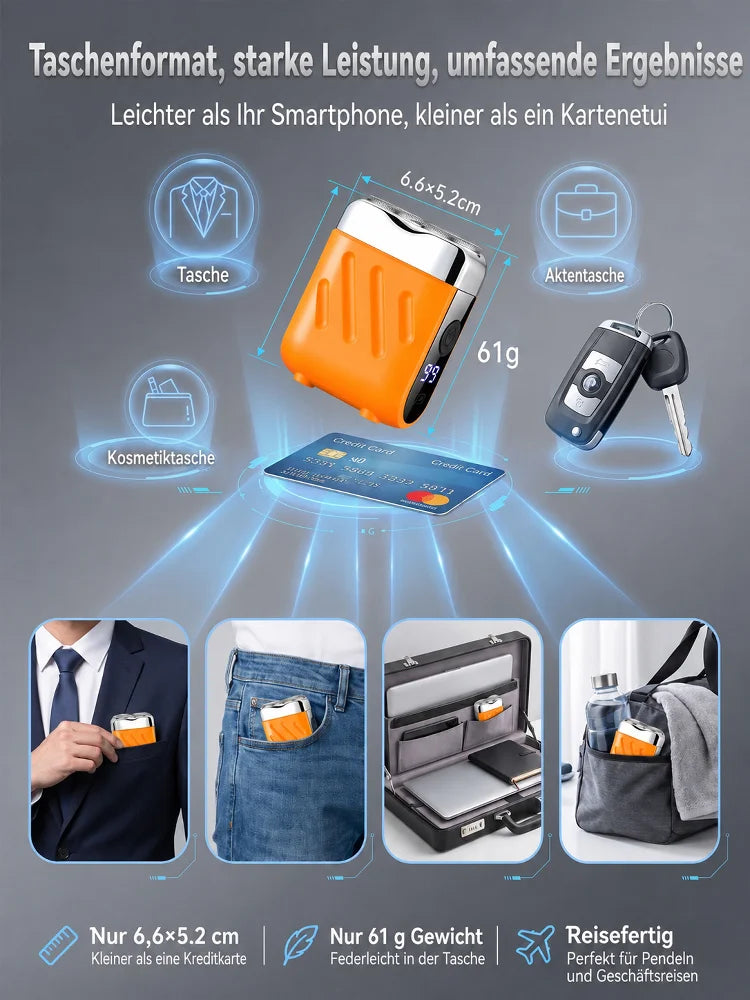 🔥2026 Neues Design 51 % Rabatt🔥Tragbarer elektrischer Mini-Rasierer für Männer