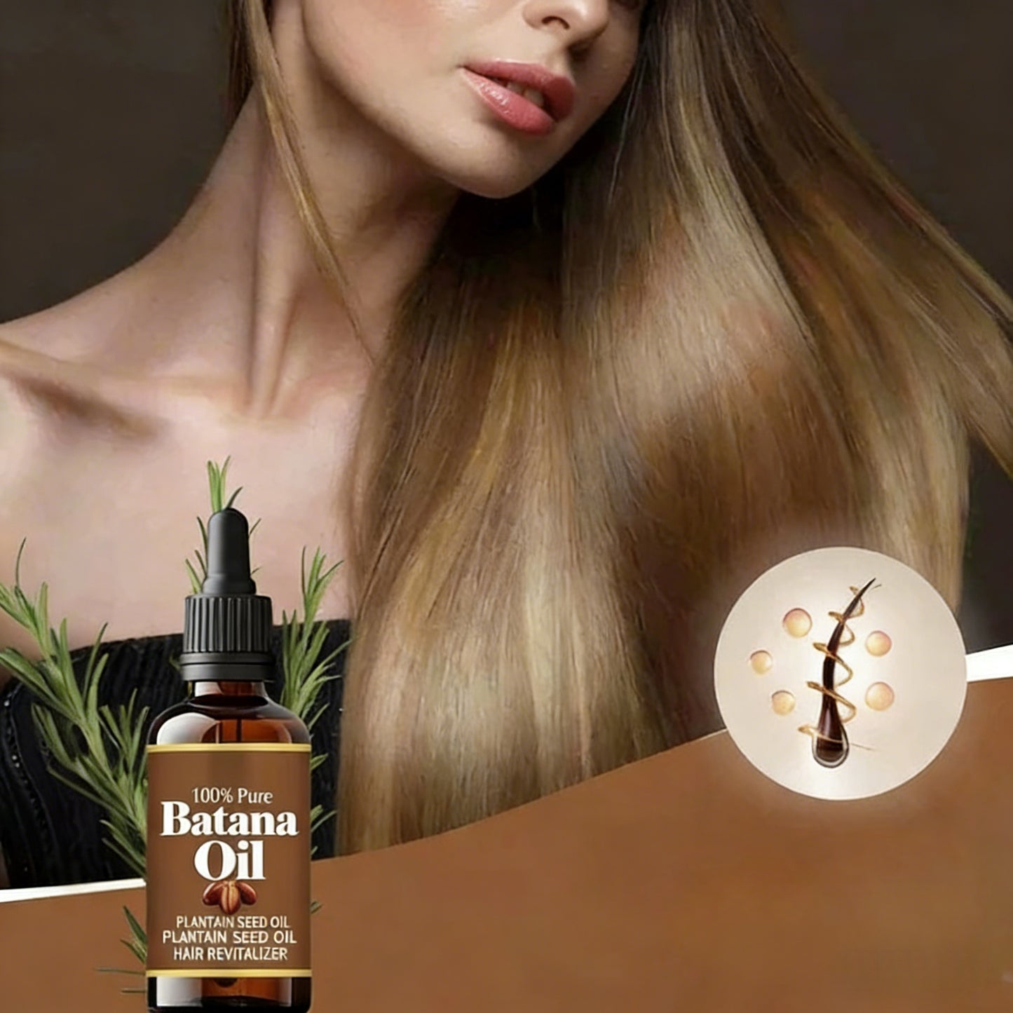 ✨100 % reines Batana-Öl, macht die Kopfhaut weich und pflegt sie, fördert das Haarwachstu