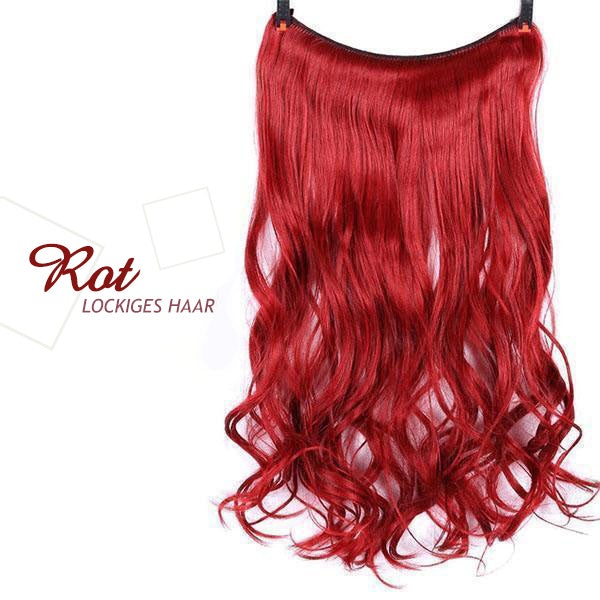 💕Haarverlängerung Unsichtbar Haarteil Extensions Haarverdichtung (55.8CM)