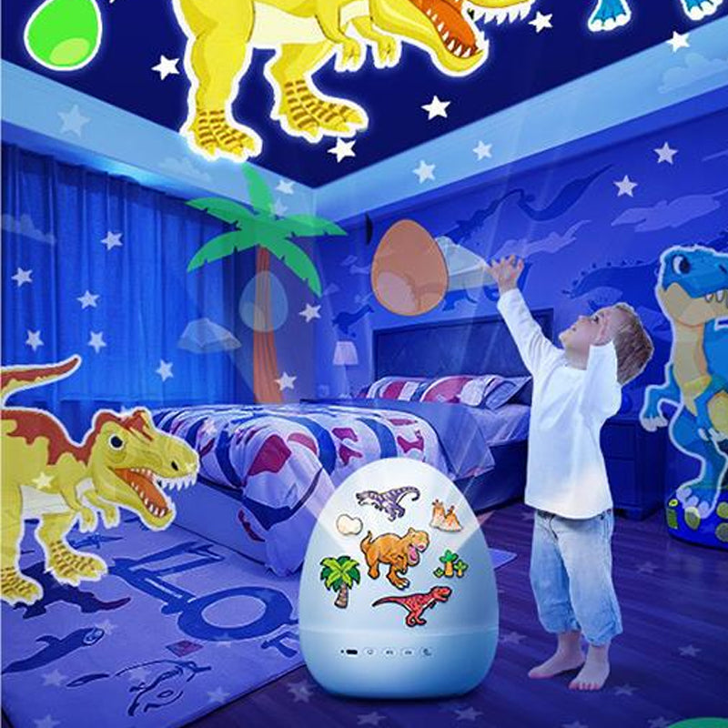 🔥 Heute -50 %! 🦕🦕🥚 Dino-Ei-Nachtlicht-Projektor mit Musik – Timer, 360° drehbar – magisches Kinderzimmer! ✨