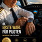 2D Dreiaugen-Sechszeiger-Solar-Fliegeruhr