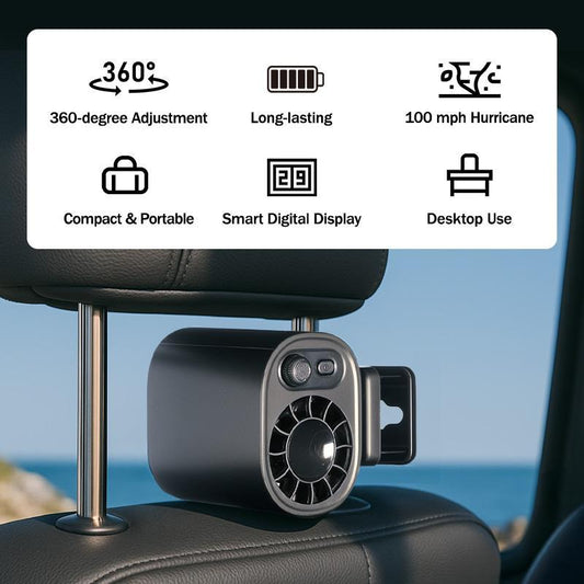 Wiederaufladbarer Clip-On-Luftkühler für den Außenbereich