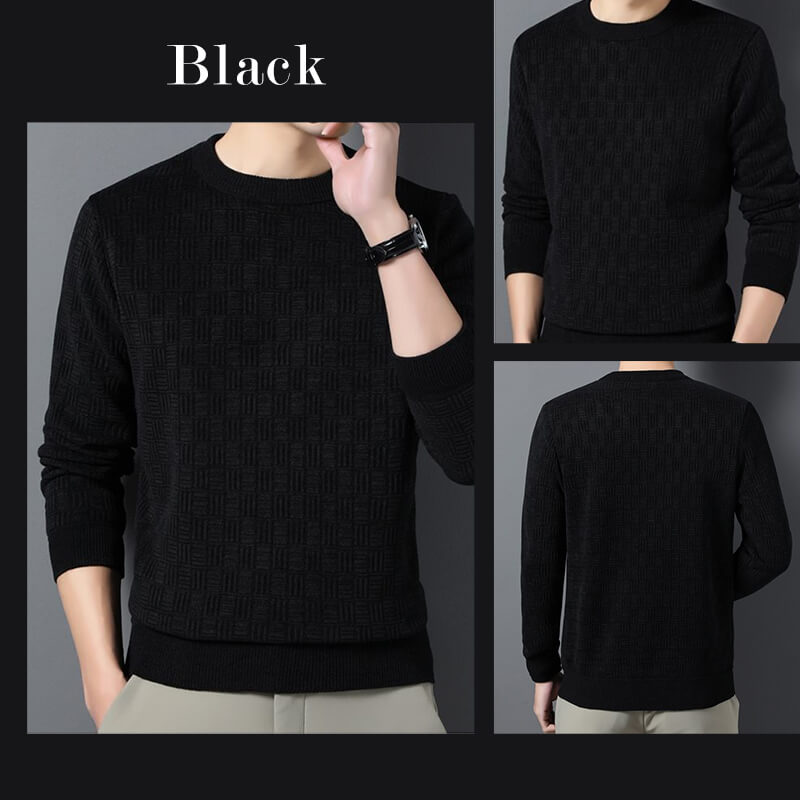 🔈🔈49%Rabatt🔥Mens warme exquisite Muster Crewneck Strickwege🎁