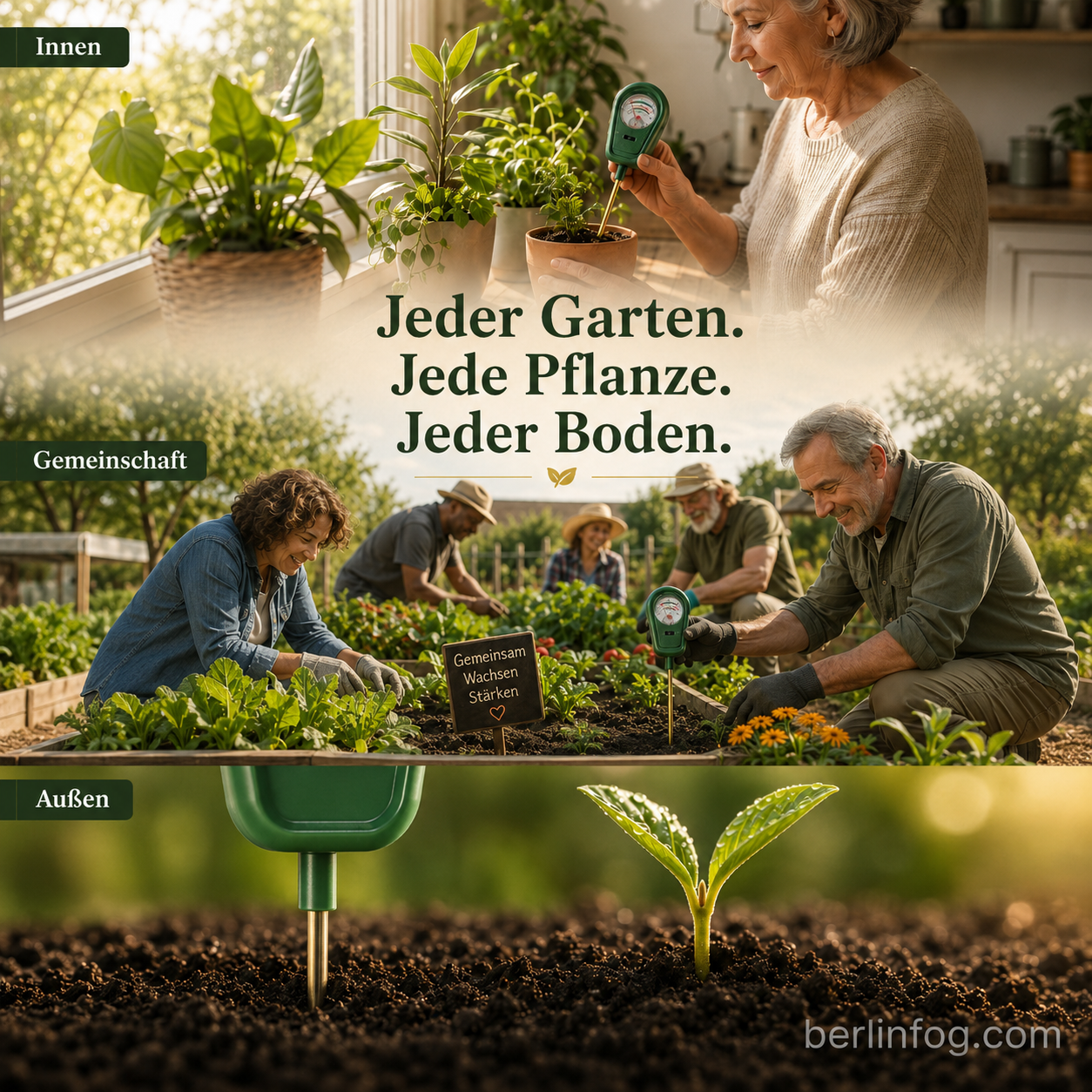 3-in-1 Bodendetektor mit Zeigeranzeige