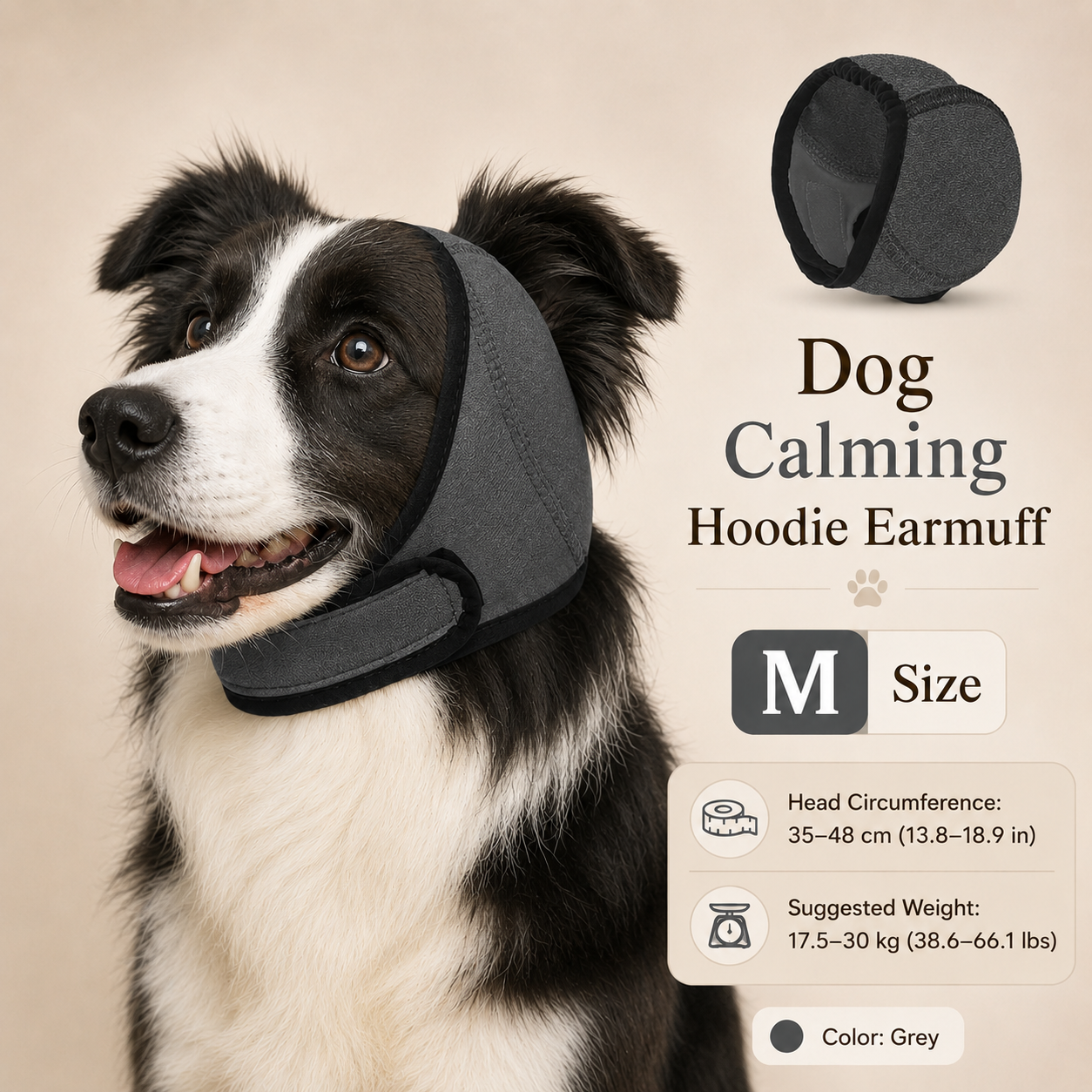 Wasserdichter beruhigender Hoodie für Hunde