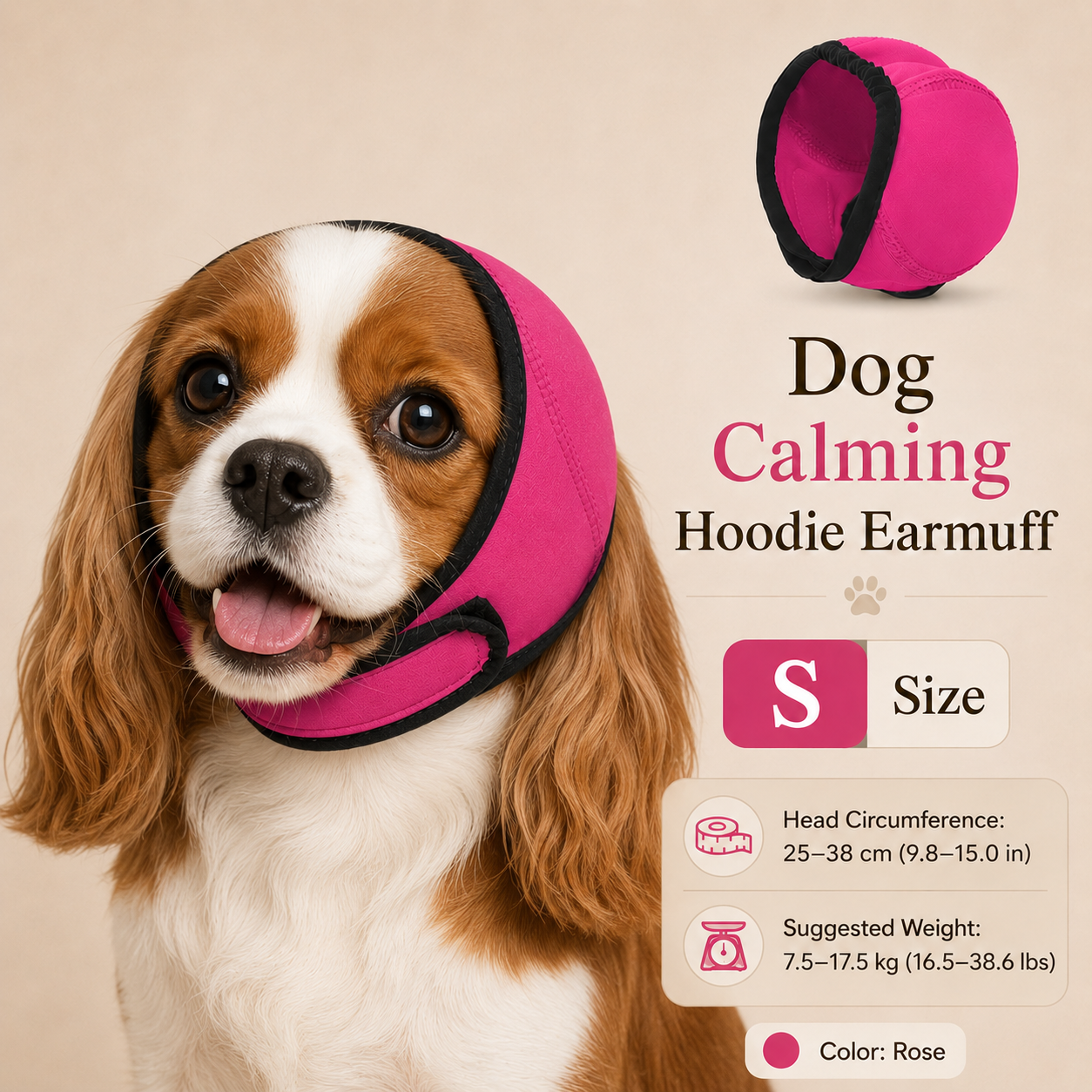 Wasserdichter beruhigender Hoodie für Hunde