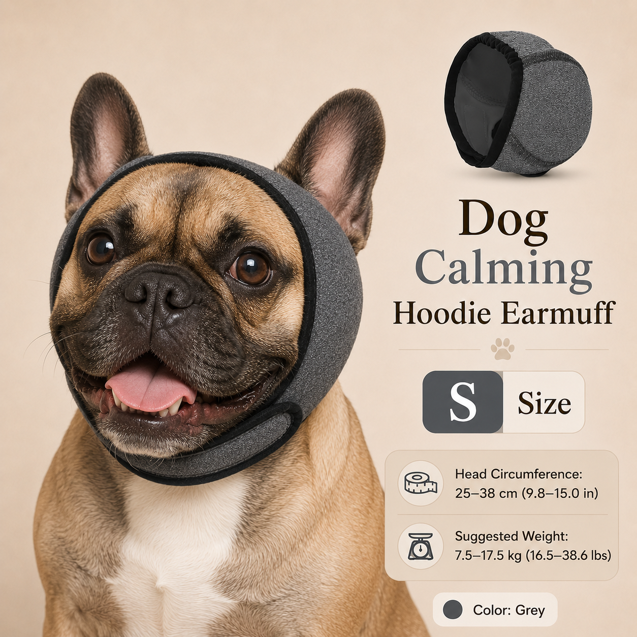 Wasserdichter beruhigender Hoodie für Hunde