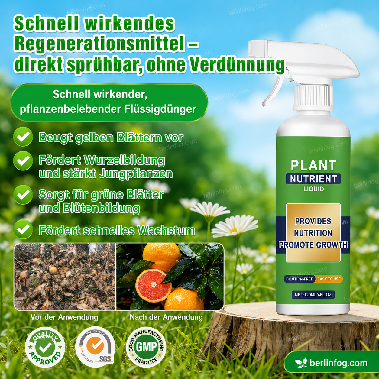 【Auch trockene Bäume können austreiben】 Schnell wirkender, regenerierender, wasserlöslicher Blütenhefedünger
