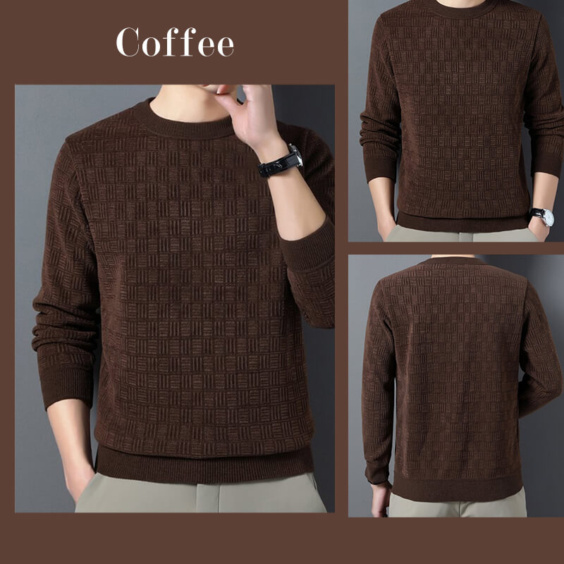 🔈🔈49%Rabatt🔥Mens warme exquisite Muster Crewneck Strickwege🎁