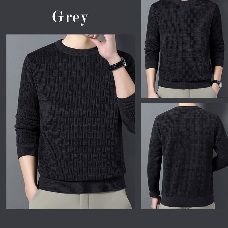 🔈🔈49%Rabatt🔥Mens warme exquisite Muster Crewneck Strickwege🎁