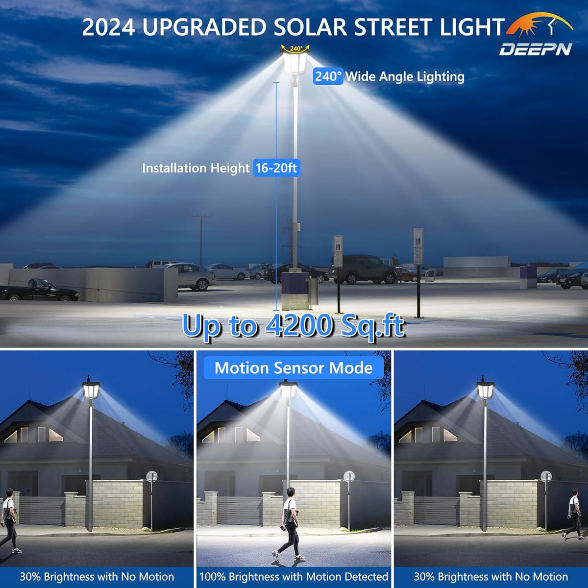 ☀️ 50 % RABATT! Solar-LED-Straßenlaterne – ultrahelle Außenbeleuchtung