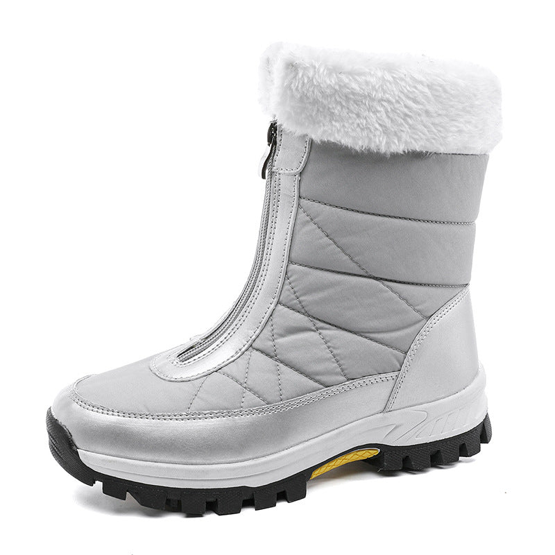 ⏳Cyber Monday Blitzangebot💥👢Rutschfeste, warme Schneestiefel mit Reißverschluss für Damen✨