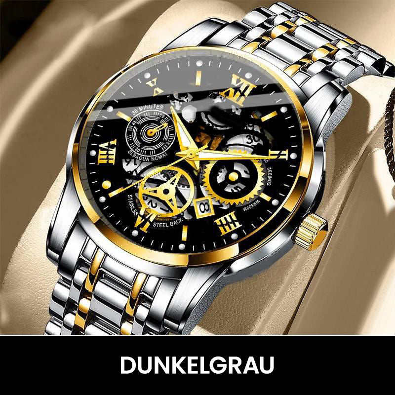 🔥Wasserdichte römische skelettierte mechanische Herrenuhr