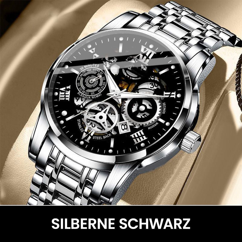 🔥Wasserdichte römische skelettierte mechanische Herrenuhr