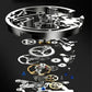 🔥Wasserdichte römische skelettierte mechanische Herrenuhr