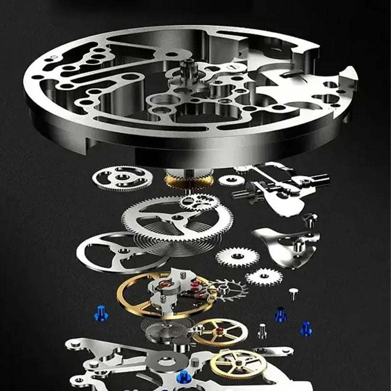 🔥Wasserdichte römische skelettierte mechanische Herrenuhr