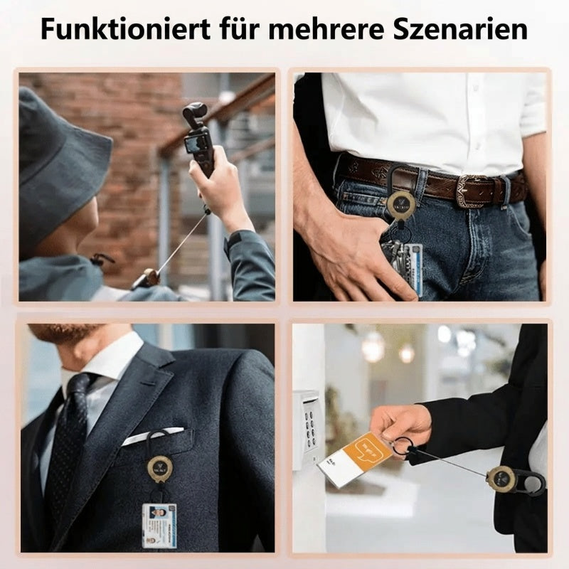 🏆Letzter Tag: 1 kaufen, 1 gratis dazu!🎁3-in-1 Multifunktions-Schlüsselanhänger mit Karabiner und ausziehbarem Jojo