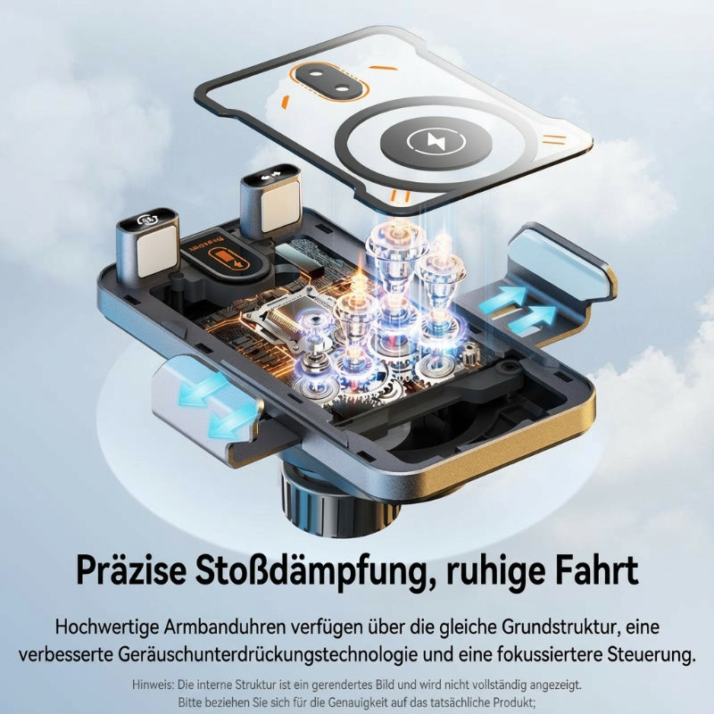 📢📢57 % Rabatt!! ⏰Intelligenter 2-in-1-Autotelefonhalter mit automatischer Drehfunktion und kabellosem Ladegerät⚡