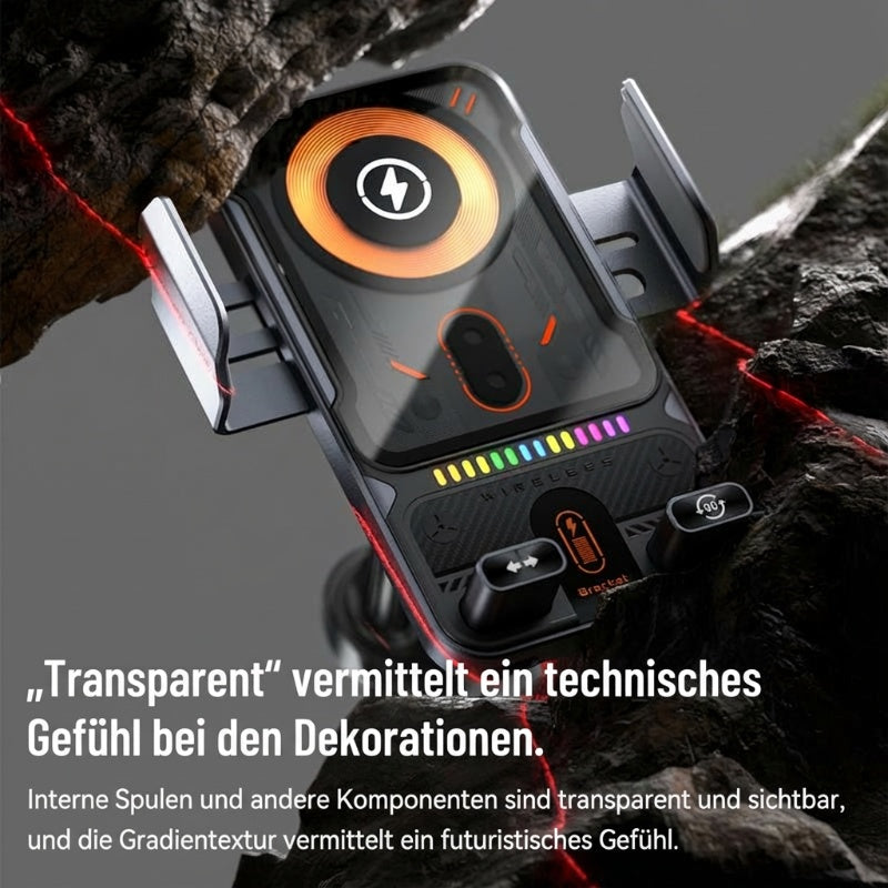 📢📢57 % Rabatt!! ⏰Intelligenter 2-in-1-Autotelefonhalter mit automatischer Drehfunktion und kabellosem Ladegerät⚡