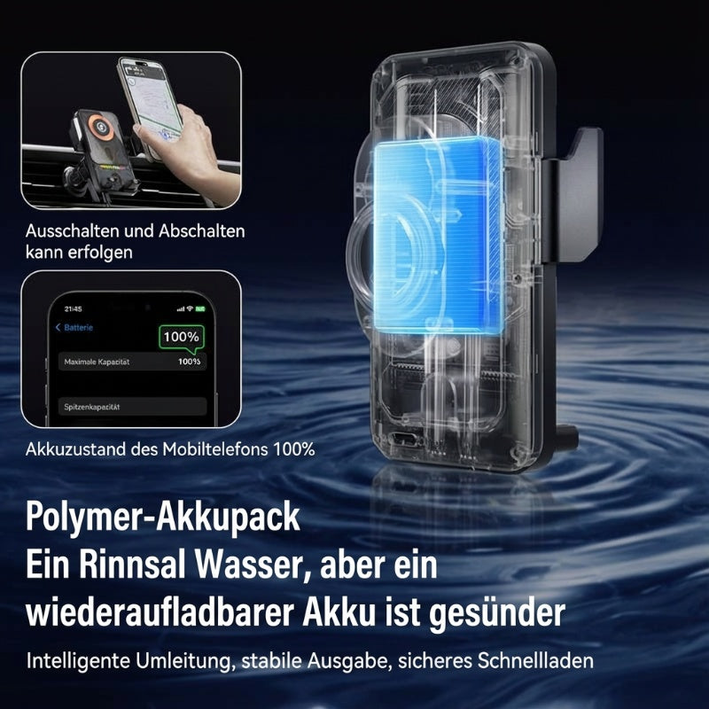 📢📢57 % Rabatt!! ⏰Intelligenter 2-in-1-Autotelefonhalter mit automatischer Drehfunktion und kabellosem Ladegerät⚡