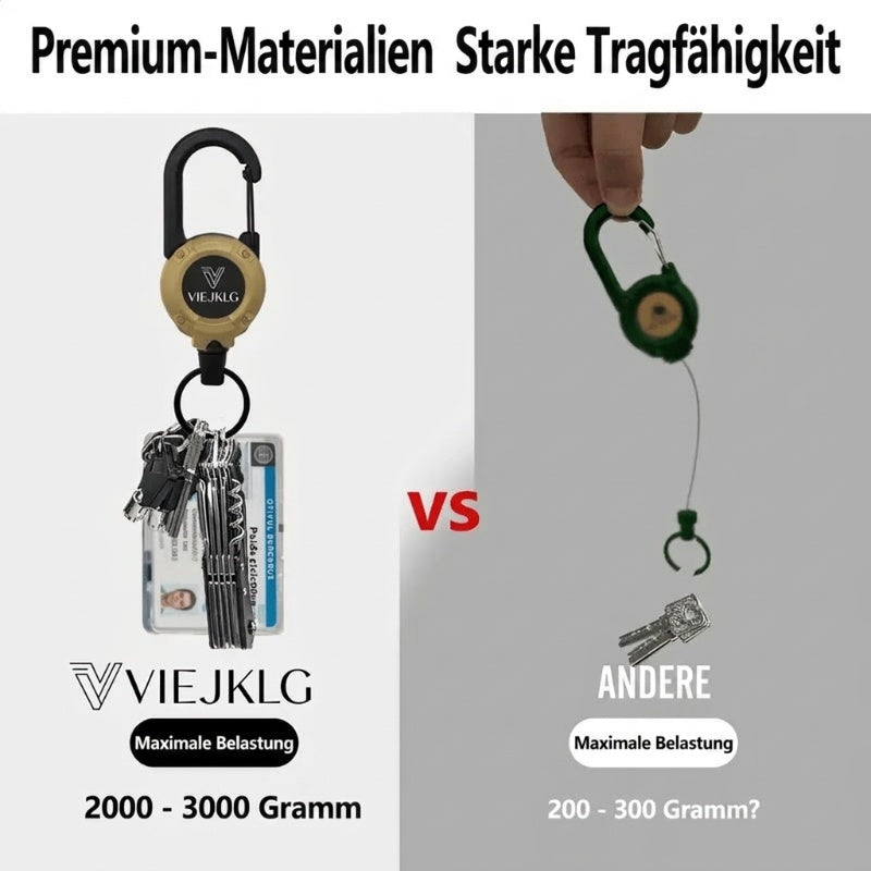 🏆Letzter Tag: 1 kaufen, 1 gratis dazu!🎁3-in-1 Multifunktions-Schlüsselanhänger mit Karabiner und ausziehbarem Jojo