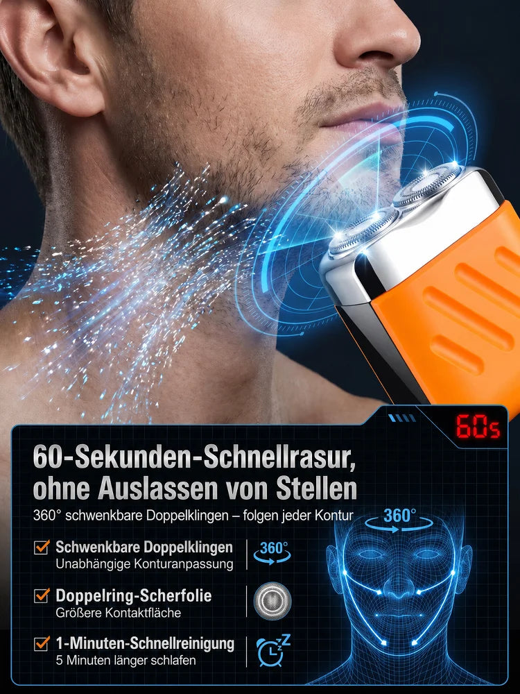 🔥2026 Neues Design 51 % Rabatt🔥Tragbarer elektrischer Mini-Rasierer für Männer