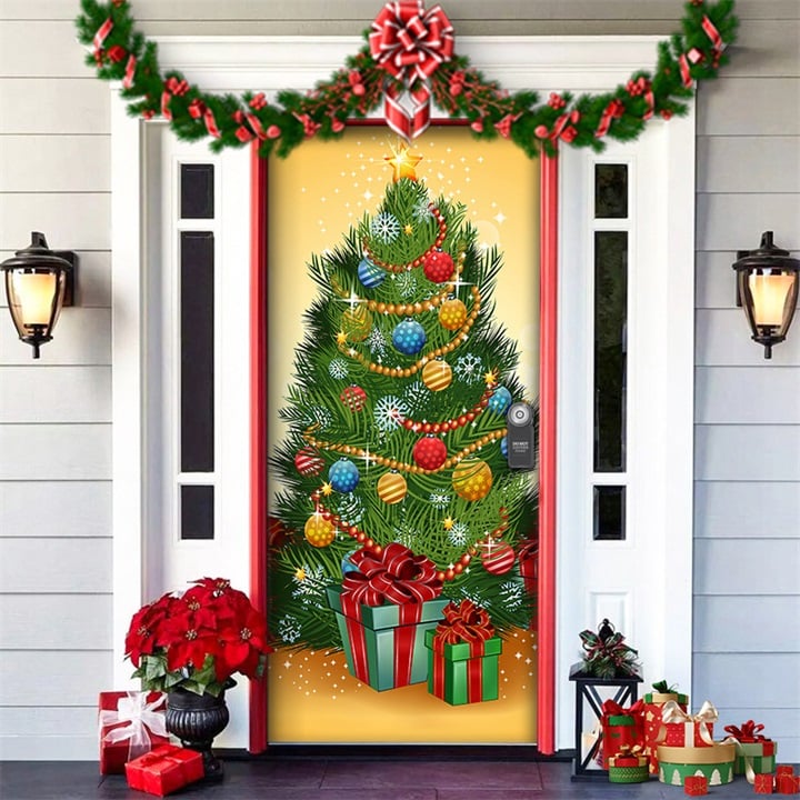 ✨ Machen Sie jede Tür festlich: Weihnachts-Türabdeckung kaufen 2, bekommen 1 gratis 🎅