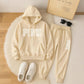 Unisex-Set aus einfarbigen Oversize-Hoodies und Jogginghosen