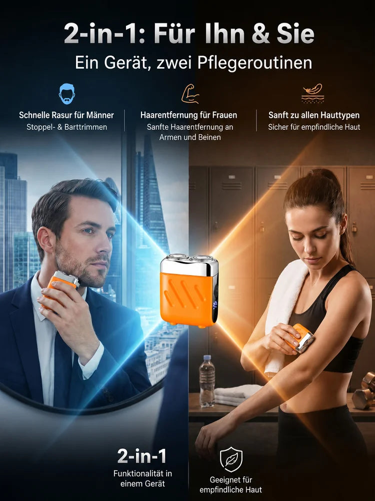 🔥2026 Neues Design 51 % Rabatt🔥Tragbarer elektrischer Mini-Rasierer für Männer