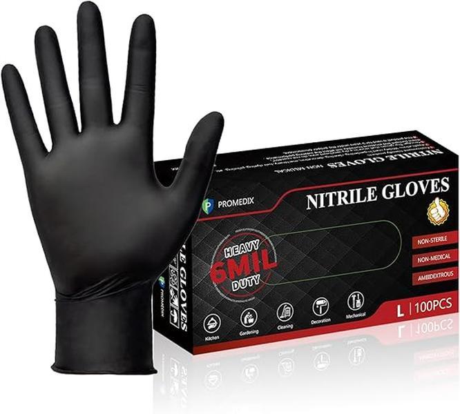 100 Stück Lebensmittelechte Einweg-Nitrilhandschuhe