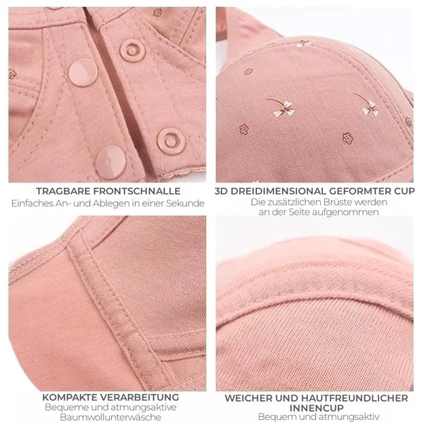 2026 Neues Design für Senior Front Closure Baumwoll-BH