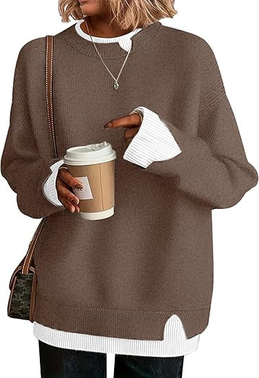 ✨Zweiteiliges Sweatshirt mit Lagenlook für Damen ✨👍