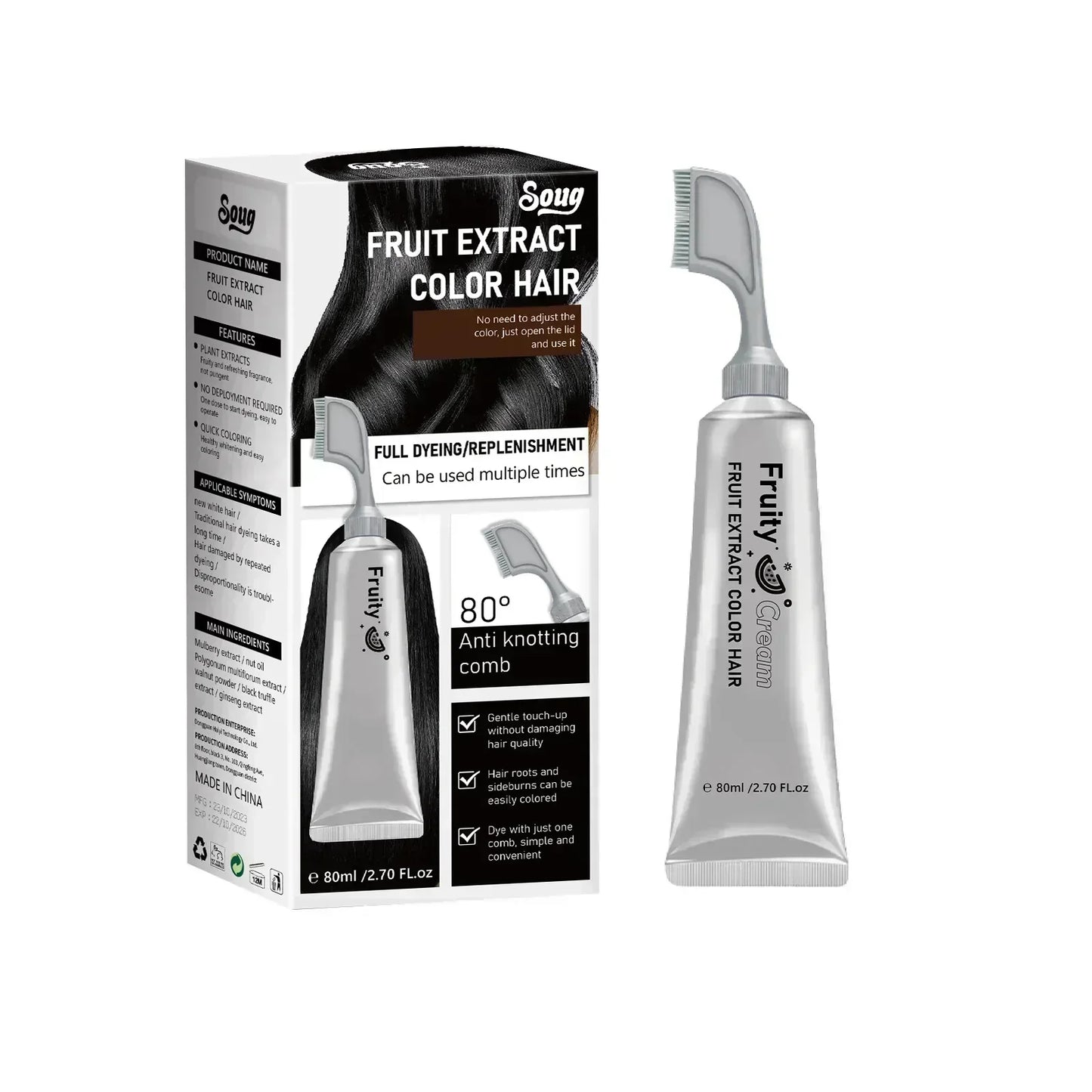 🔥2026 Heißer Verkauf🔥Fruit Essence Haarfärbekamm