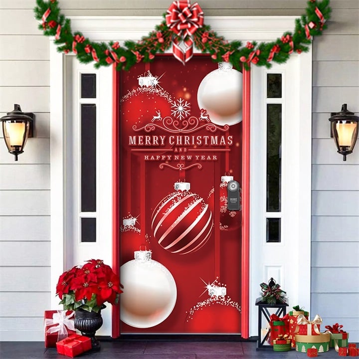 ✨ Machen Sie jede Tür festlich: Weihnachts-Türabdeckung kaufen 2, bekommen 1 gratis 🎅