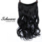 💕Haarverlängerung Unsichtbar Haarteil Extensions Haarverdichtung (55.8CM)