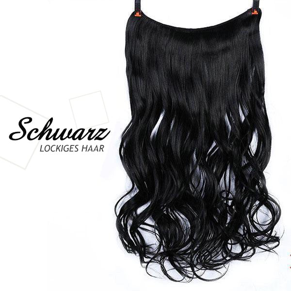 💕Haarverlängerung Unsichtbar Haarteil Extensions Haarverdichtung (55.8CM)