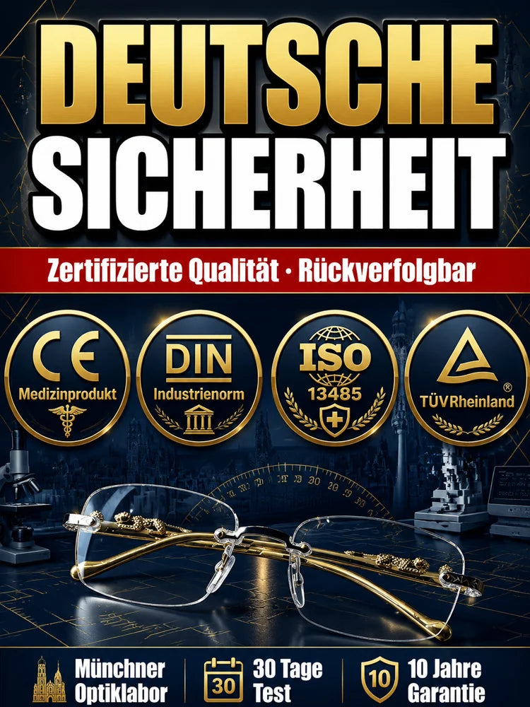 🔥Nya Sapphire anti-blå läsglasögon med hög hårdhet för dubbla användningsområden✨