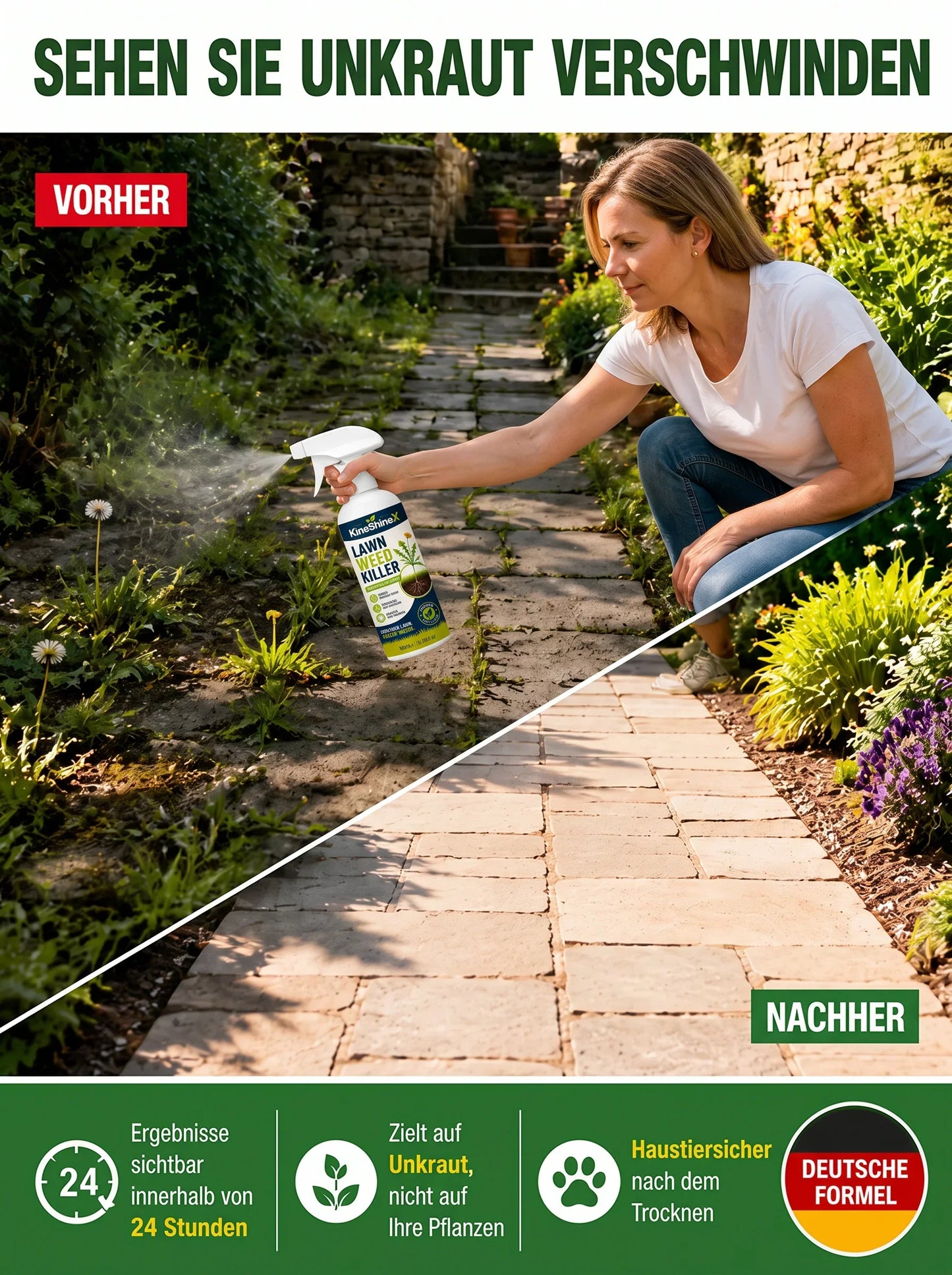⚡[Unkrautbekämpfung im Garten – mühelos und stressfrei] Unkrautvernichter für den Hausgebrauch