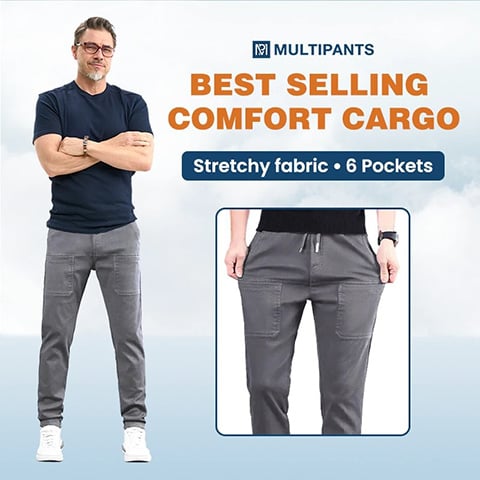 🔥HEIßER SALE 50 % RABATT😎MultiPants – Strapazierfähige Cargohose mit hoher Elastizität und mehreren Taschen👖