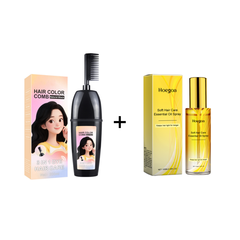 💇‍♀️ 3-in-1-Haarfärbekamm | Färben, verblenden und auftragen in einem – einfach zu Hause anzuwenden