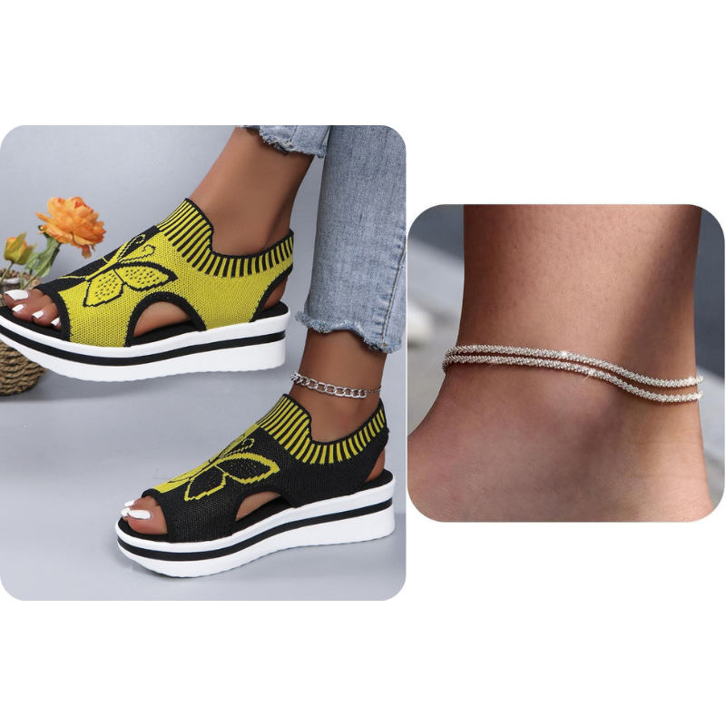 👡 Damen Casual Peep-Toe Platform Sandalen – bequemer Plateauabsatz, luftiges Design & perfekt für Strand, Urlaub & Alltag