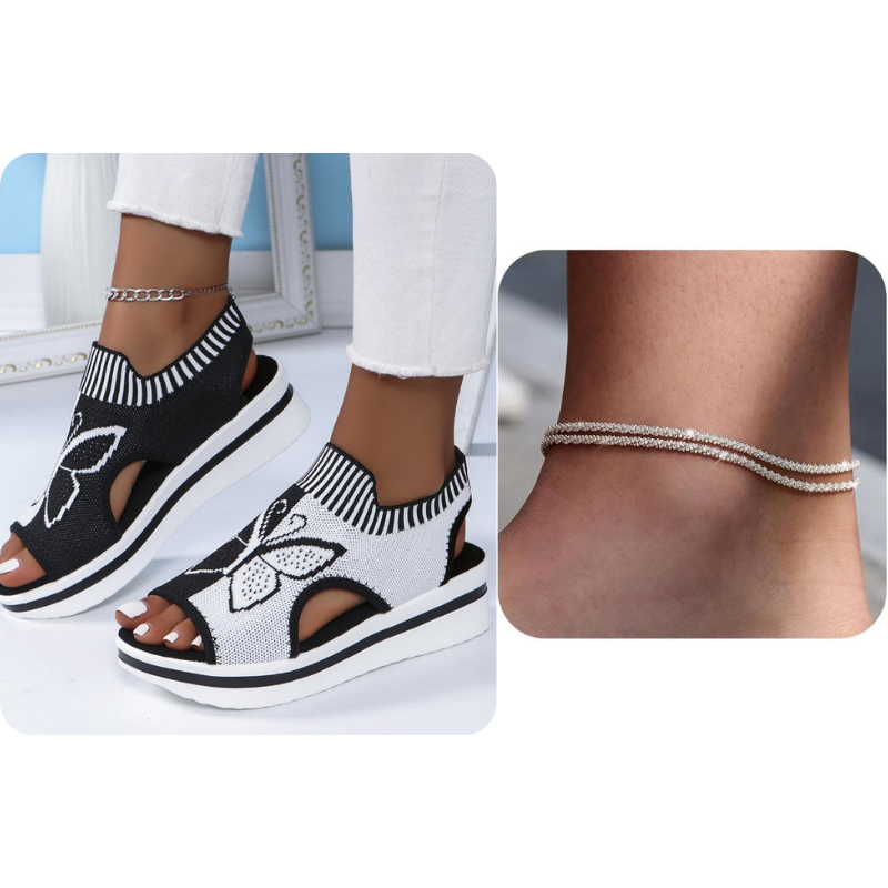 👡 Damen Casual Peep-Toe Platform Sandalen – bequemer Plateauabsatz, luftiges Design & perfekt für Strand, Urlaub & Alltag