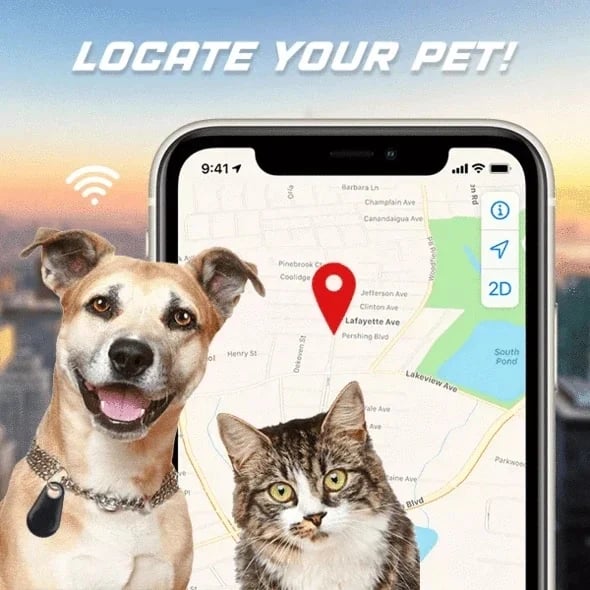 ✨Heißer Verkauf 50% RABATT🐶Bluetooth und GPS Kabelloser Haustier-Tracker