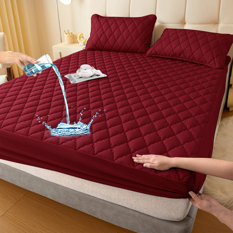 🛏️ 60 % RABATT! 🛡️ Set aus wasserdichtem Matratzenbezug und Kissenbezügen – Milbenabweisend, weich im Griff und leicht zu waschen ✨