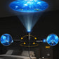 Galaxy-Projektorlampe mit Sternscheiben